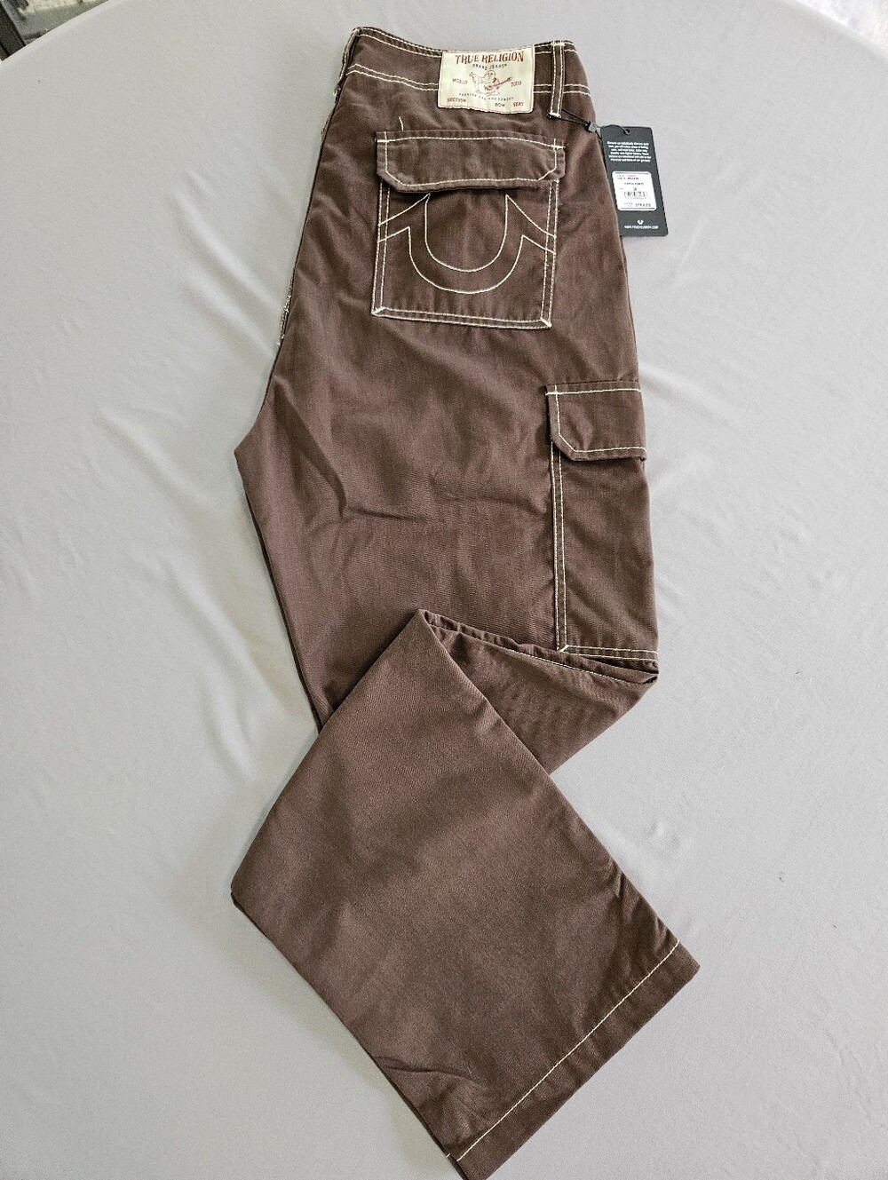 True Religion Cargo Pants Size 36 Bracken Brown 108335
